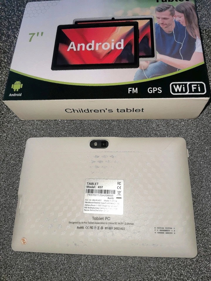 Tablet PC Android 11 2025 7" Pollici Con Custodia Rigida 2GB + 32GB Wifi Webcam - Imagen 3 de 3