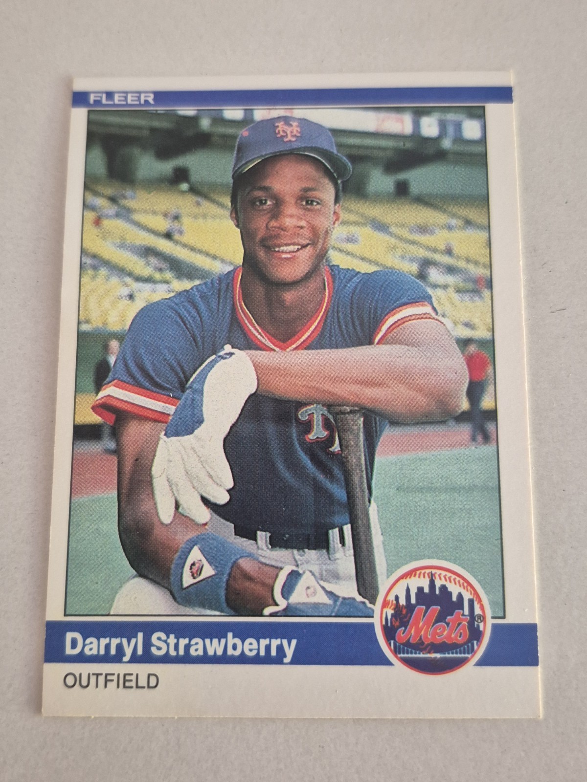 1984 Darryl Strawberry Fleer Baseball Card #599 - Rookie RC - New York Mets