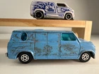 Vintage 1981 Yat Ming Blue Van & 2007 Hot Wheels Dodge Van Diecast Lot