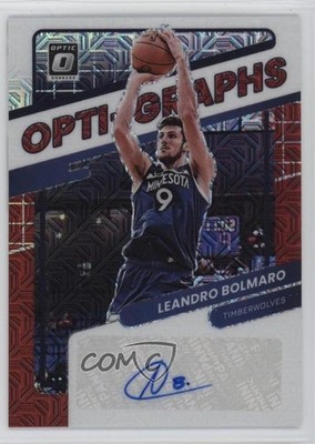 2021-22 Panini Donruss Optic Opti-Graphs Choice Prizm Leandro Bolmaro Auto 1r8u