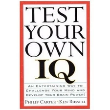 Test Your Own IQ - hardcover Philip Carter|Ken Russell