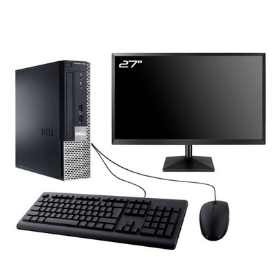 PC Dell Optiplex 7010 USFF Bildschirm 27 '' Intel I3-3220 RAM 16Go SSD 960Go W11