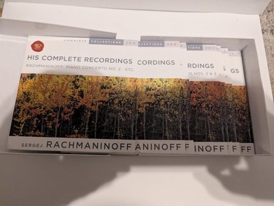 Rachmaninoff: The Complete Recordings 10-CD BOX SET Piano Concertos/Bach Chopin