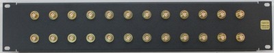 2RU 24 Port BNC Patch Panel - Female to Female - Panel Made in the USA