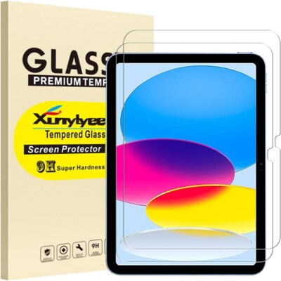2x 9H Panzerfolie Glas für iPad 10th Generation 10.9 2022 Schutzglas Full-Screen