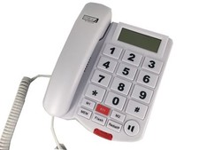 Big Button Corded Phone Amplified Hearing Caller ID Speakerphone FC-1507-LCD
