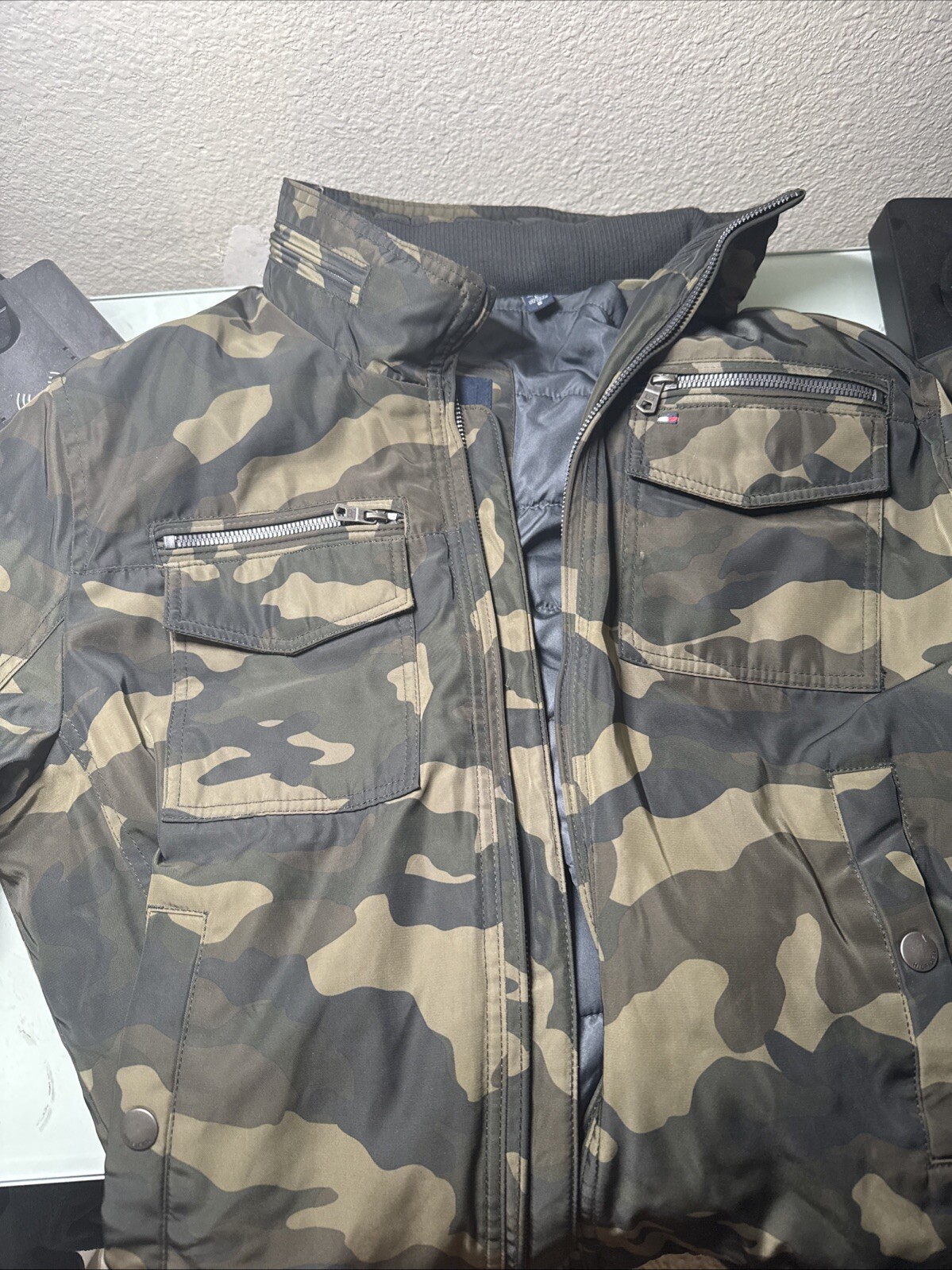 TOMMY HILFIGER Camo Water-Resistant Bomber Jacket NWT MSRP 225