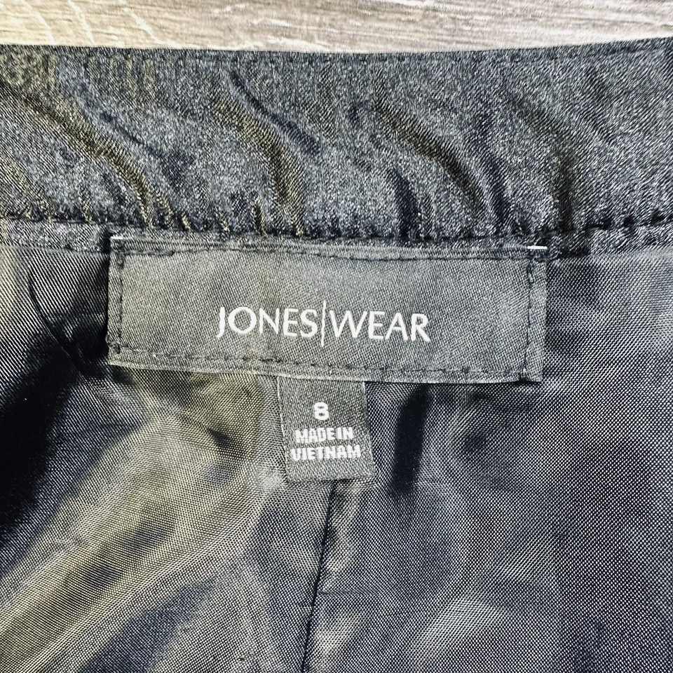 Jones Wear Falda Talla 8 Azul Lana Tweed, Falda Forrada Lápiz Mini Mujer Foto 4 de 4