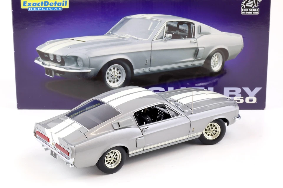 1:18 Exact Detail 1967 Shelby GT 350 Coupe 1967 grey metallic/ white WCC710 - Bild 3 von 4