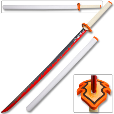 #ad 40quot; Foam Demon a Slayer Fantasy Samurai Replica Sword Blade Katana Cosplay Anime $26.95