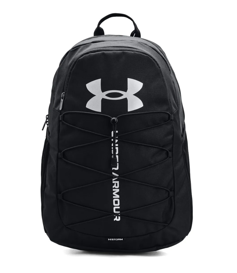 Спортивный рюкзак Under Armour Hustle Унисекс, спортивная повседневная сумка, черный 1364181-001