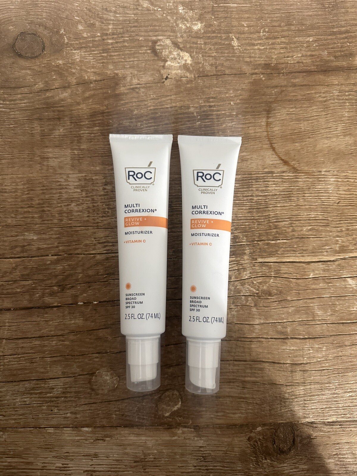 RoC Multi Correxion Revive + Glow Cream SPF30  2.5 oz  - 2 Count (NEW)