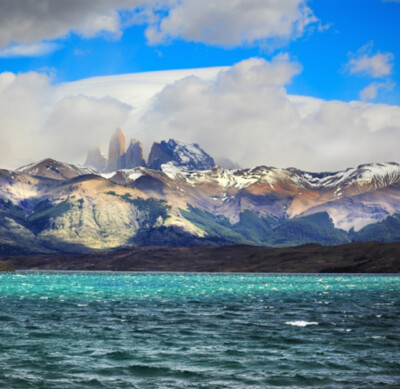 Wandbild: Fantastische Schönheit des Nationalparks Torres del Paine im chi [...]