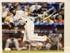 Dee Gordon Signed Marlins 8x10 Photo JSA 