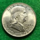 1948 FRANKLIN HALF DOLLAR. HIGH GRADE.