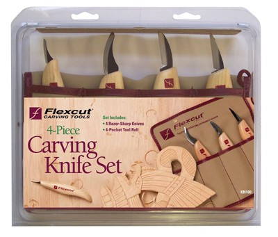 Flexcut Carving Tools Carving Knife Set High-Carbon Steel Blades with Solid A...
