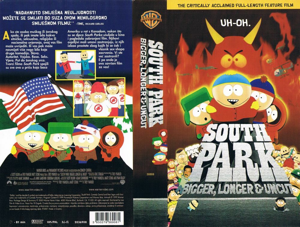 SOUTH PARK: BIGGER, LONGER & UNCUT (1999) TREY PARKER