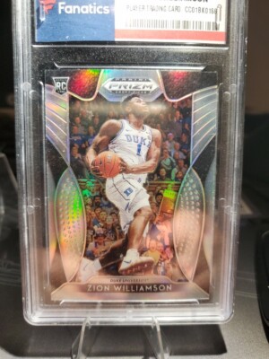 2019 Panini Prizm Zion Williamson SILVER PRIZM ROOKIE Fanatics