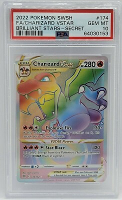 2022 Pokemon Brilliant Stars Secret #174 - PSA GEM MINT 10