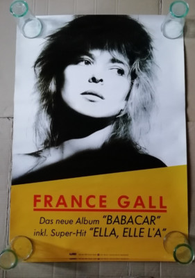 FRANCE GALL - BABACAR / ELLA, ELLE L'A - ca. 85x60cm - ORIGINAL PROMO PLAKAT