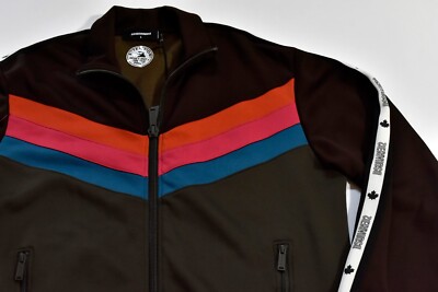 DSQUARED2 Men's Track Jacket Size Large NWT Multi Color Made in Italy