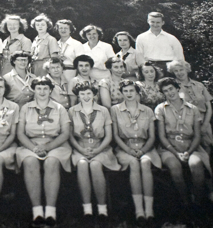 GIRL SCOUT CAMP PHOTOGRAPH CAMP HOOVER 1950 eBay