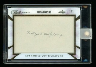 2017 Leaf Pearl Rudyard Kipling The Jungle Book Signed Autographed Cut Auto 1/1