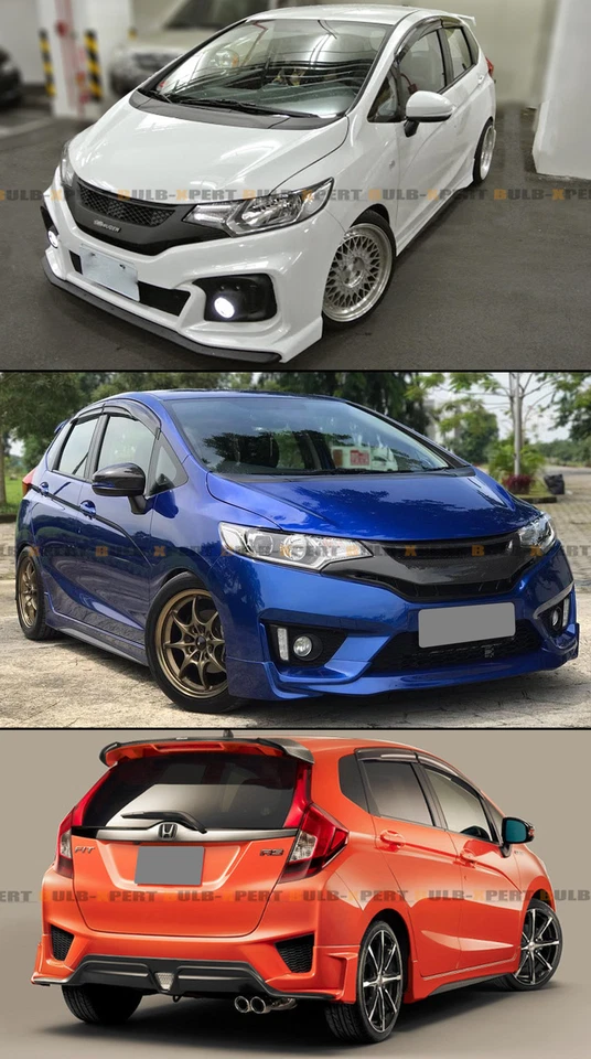 PARA HONDA FIT GK5 JDM 2015-20 3D CLIP ONDULADO EN VENTANA VISERA PROTECTOR DE LLUVIA DEFLECTOR Foto 4 de 4