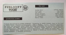 Psycho Universal Studios Advertising Publicity Promotion 