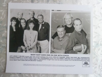 COACH 8x10 b/w Press Photo/ Cast Pose