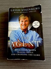 Leigh Steinberg “The Agent” 1st Edition Paperback Book, Signed Copy🔥