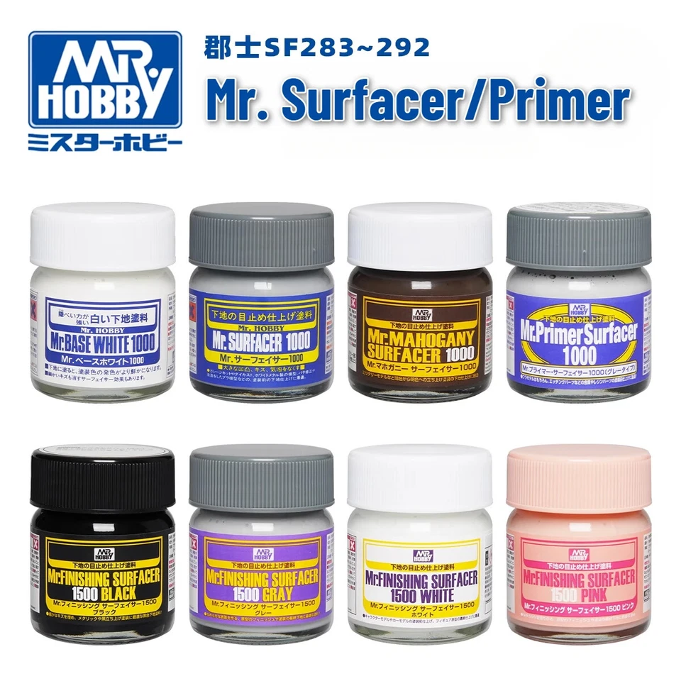 MR HOBBY Mr. Surfacer SF283~SF292 Oberflächengrundierung auf Ölbasis 40ML