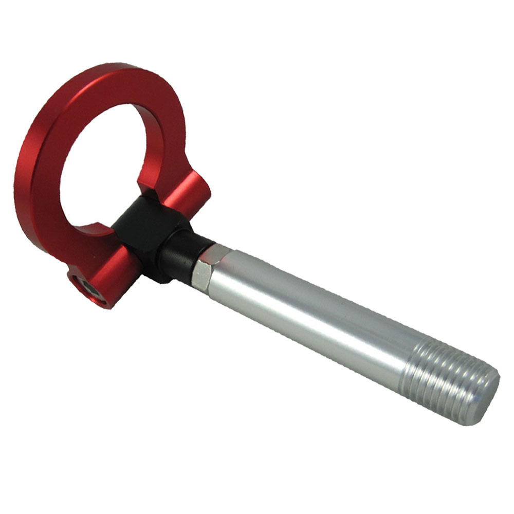 Red JDM Folding Screw on Type Aluminum Front Rear Tow Hook for Nissan