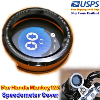 C7 Black Motorcycle Speedometer Cover For Honda Monkey125 Meter U DOM KARNCHANG