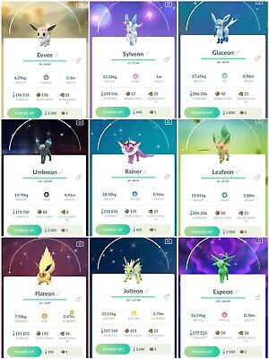 Shiny Leafeon ( Eevee Evolution ) Pokemon Trade Go