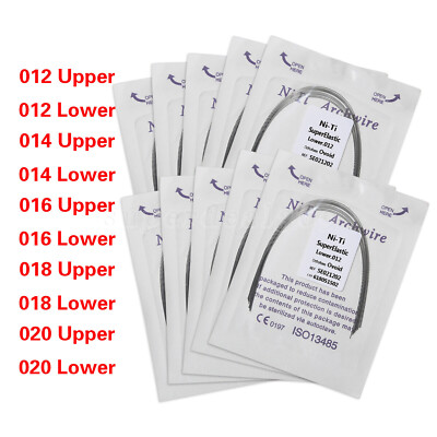 Dental Orthodontic Niti Arch Wire Super Elastic Natural /Ovoid Form Round OR