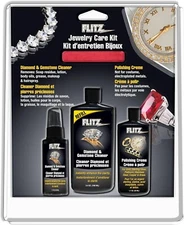 Flitz JC 91501 At Home Jewelry Cleaning Cleaner Care Kit