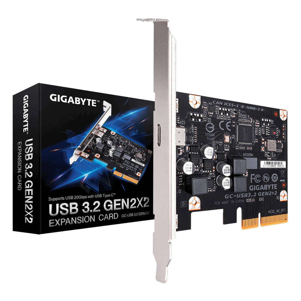 Gigabyte GC-USB 3.2 GEN2X2 Type-C connector 20Gb/s data-transfer