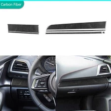 6Pcs Carbon Fiber Interior Dashboard Cover For Subaru Impreza XV Crosstrek 17-22