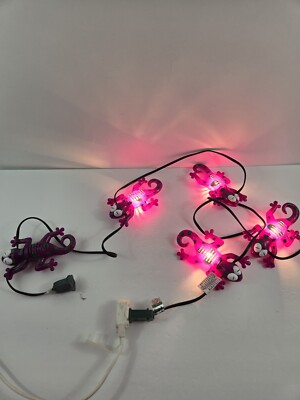 Lizard String Lights Purple Gecko String Lights Indoor outdoor Pool Party Tropical Summer ...
