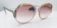 Vintage Safilo Brown 5559 Translucent Oval Sunglasses Italy FRAMES ONLY