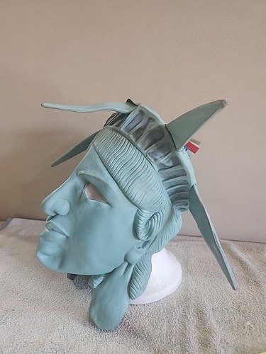 Miss Liberty Mask Statue USA Patriotic Fancy Dress Halloween Costume Accessory - Picture 3 of 5