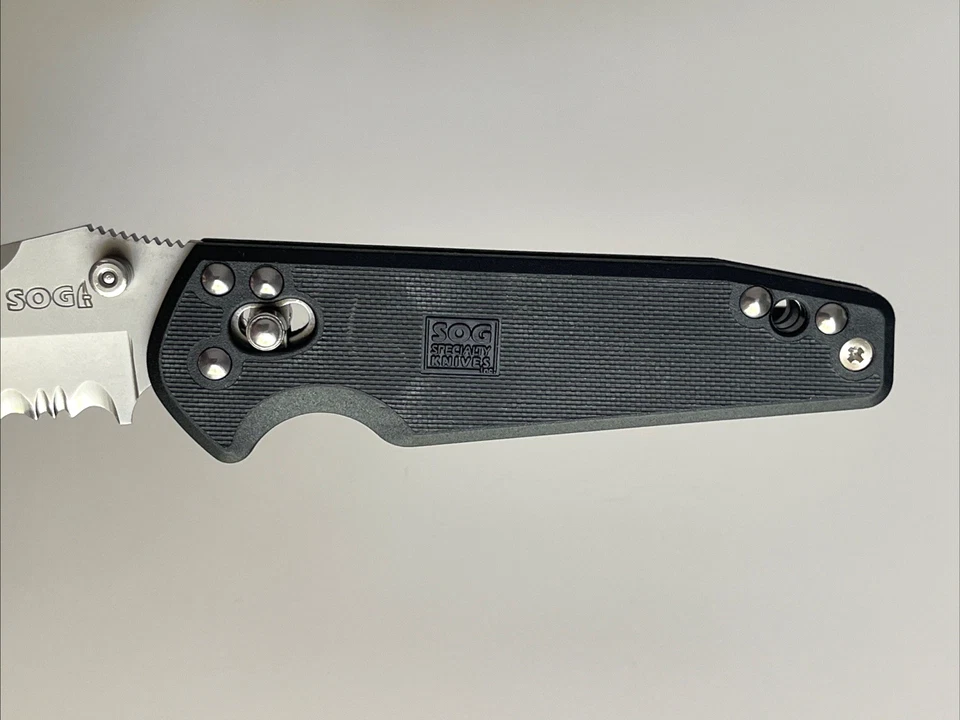 SOG Mini X-Ray Vision Folding Knife VG-10 Japan Excellent - Image 3 of 4