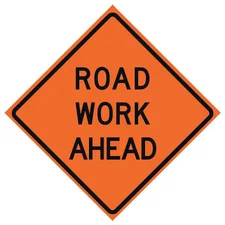 Eastern Metal Signs And Safety 669-C/36-Dgfo-Rw Road Work Ahead Traffic Sign,