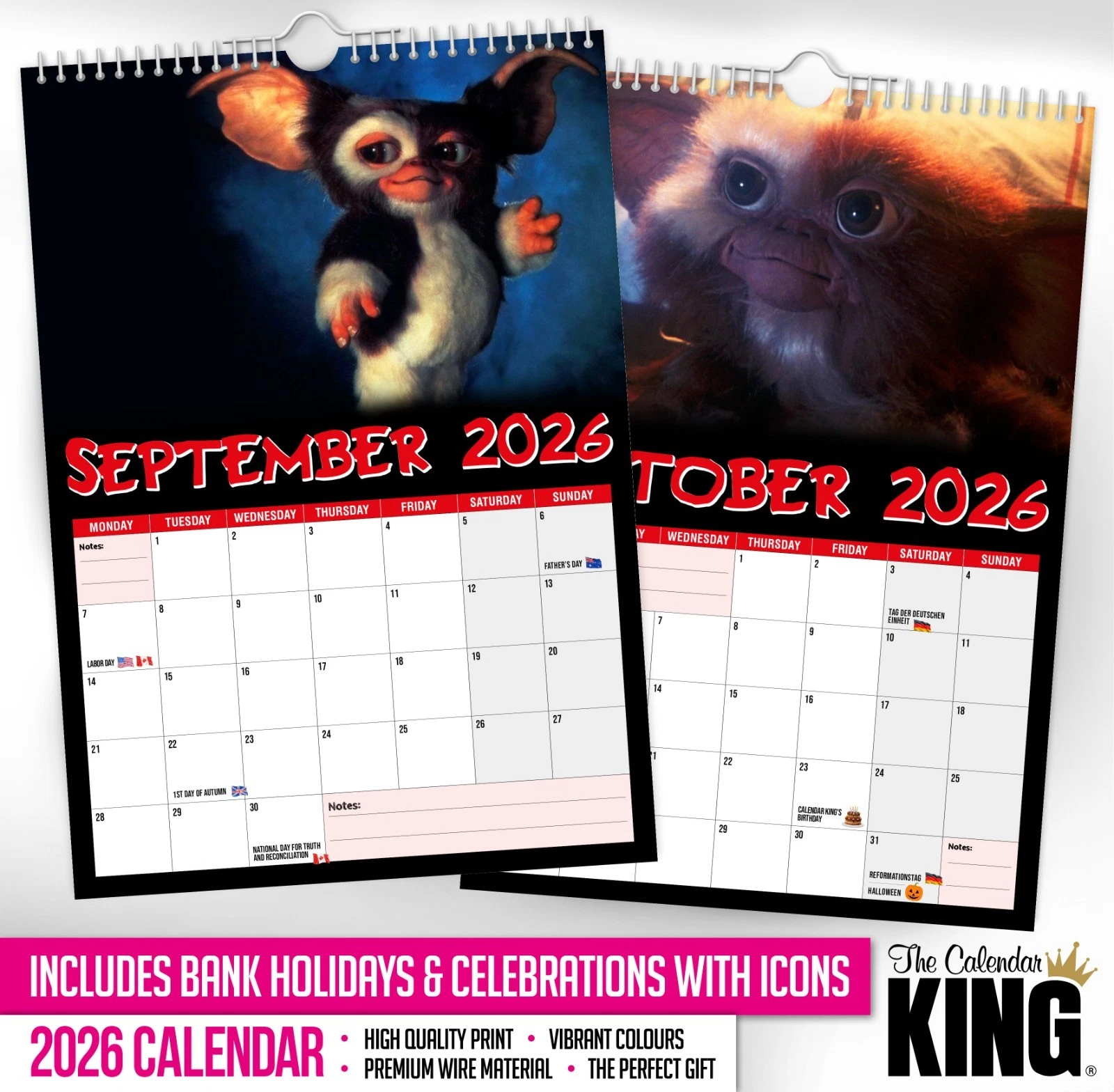 2026 Calendar - Gizmo - Funny - Quirky - Christmas - Birthday