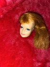 VTG Barbie Stacey Doll Head Titan Red Long Hair 1968 Mattel Eyelashes TNT Teeth