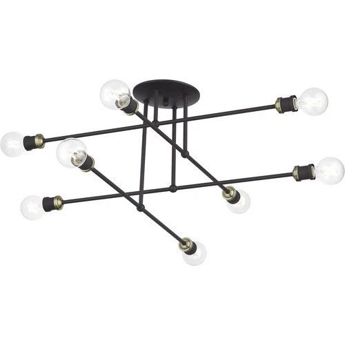 Livex Lighting Delacroix Semi-Flush Mount - Thumbnail 4