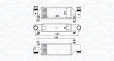MAGNETI MARELLI Ladeluftkühler 351319204930 für FORD FOCUS 1 Turnier DNW DAW DBW