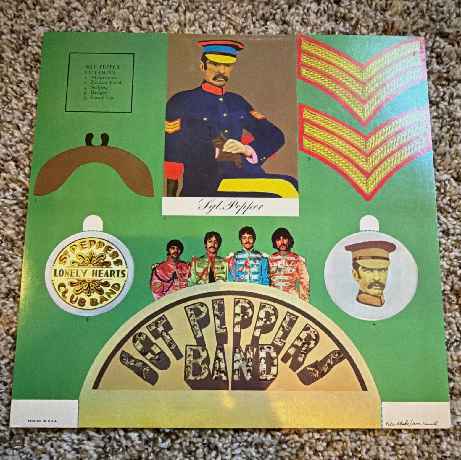 The Beatles Sgt. Pepper's Lonely Hearts Club Band Capitol 12" Vinyl LP Rock