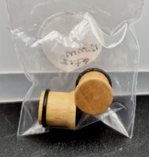 PAIR Single Flare Wood Ear Plugs Wooden Saddle Ear Gauges Plug Ear Stretchers